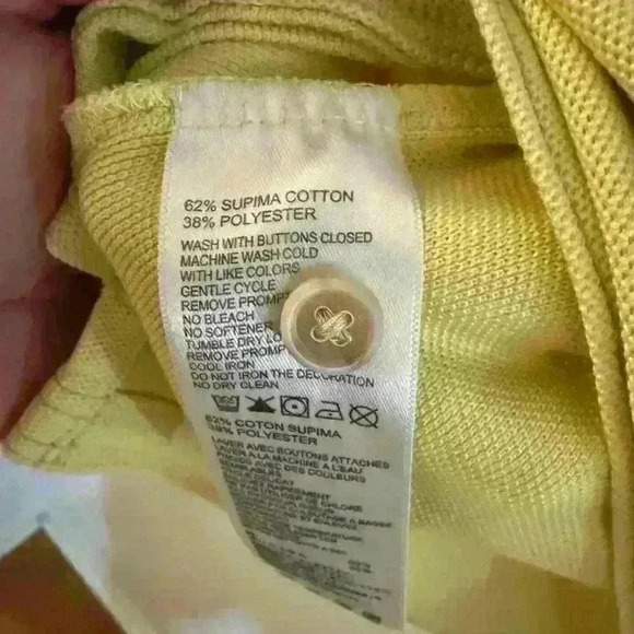 Tommy Bahamas Yellow Polo Shirt - Picture 2 of 3